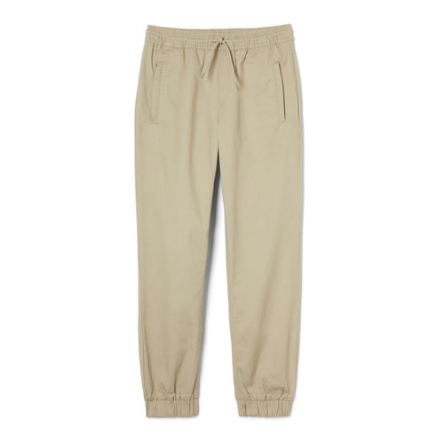 Zipper Pocket Stretch Jogger - Boys - Khaki
