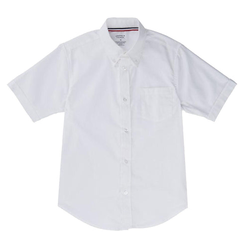 Oxford Short Sleeve Dress Shirt - Boys - White