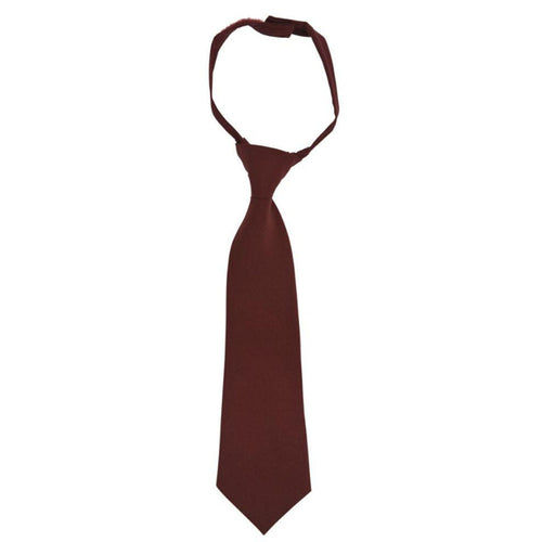 Solid Tie - Boys - Burgundy
