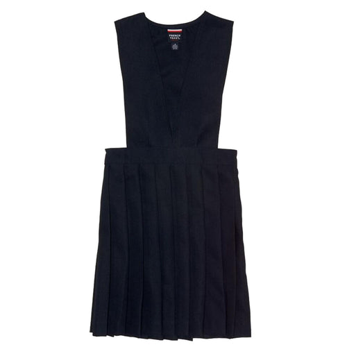 V-Neck Pleated Jumper - Girls - Navy