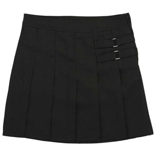 2-Tab Pleated Scooter - Girls - Black