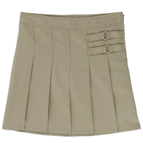 2-Tab Pleated Scooter - Girls - Khaki