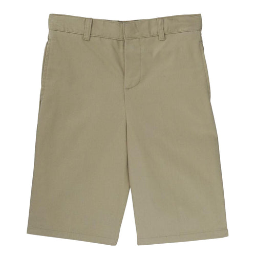 Flat Front Short - Boys - Khaki