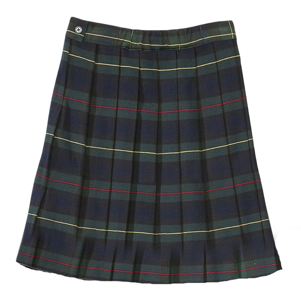 Pleated Plaid Skirt - Girls - Hunter