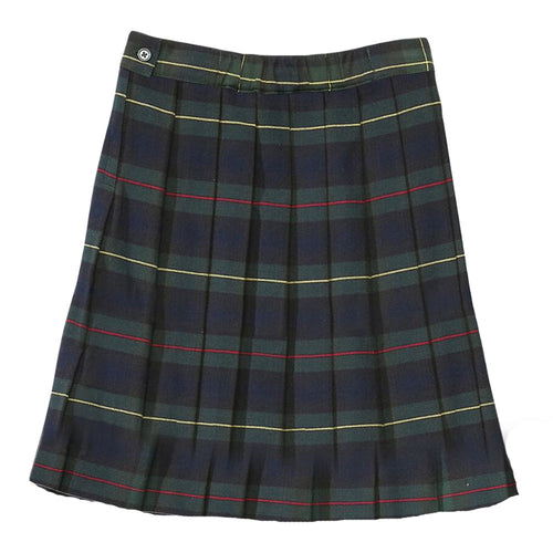 Pleated Plaid Skirt - Girls - Hunter