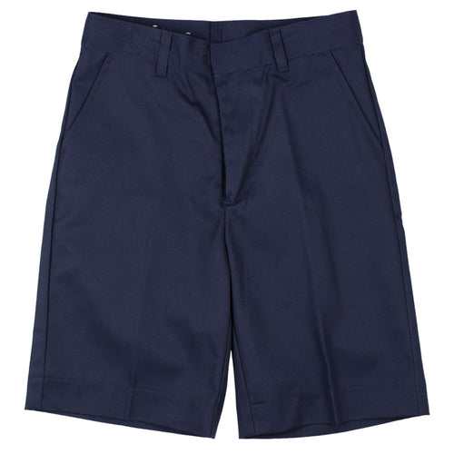 Flat Front Short - Boys - Navy