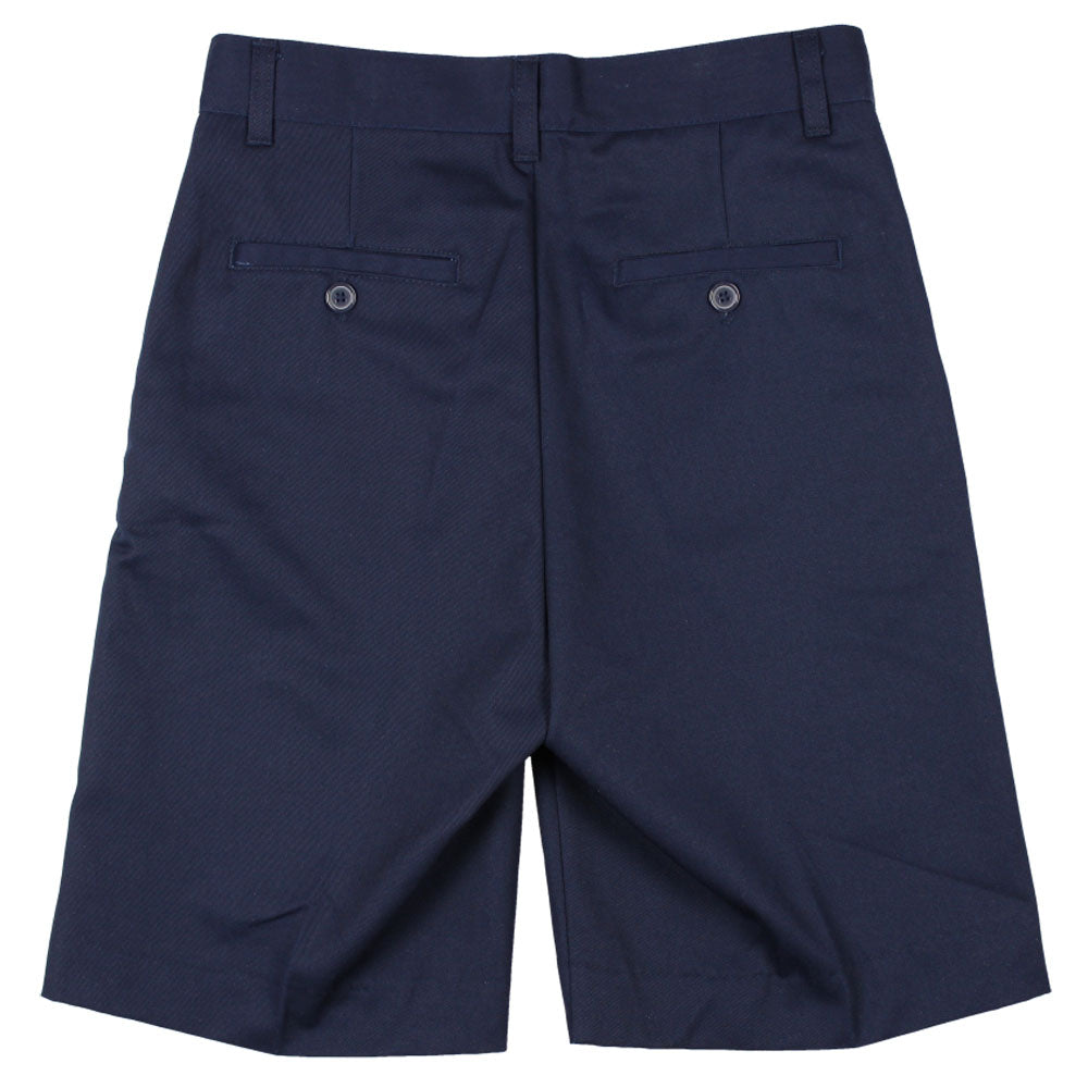 Flat Front Short - Boys - Navy