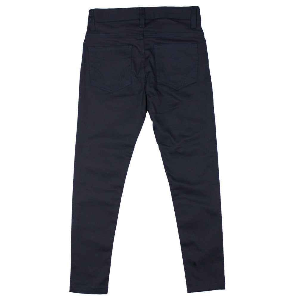 Basic "Pencil" Skinny Pants - Girls - Navy