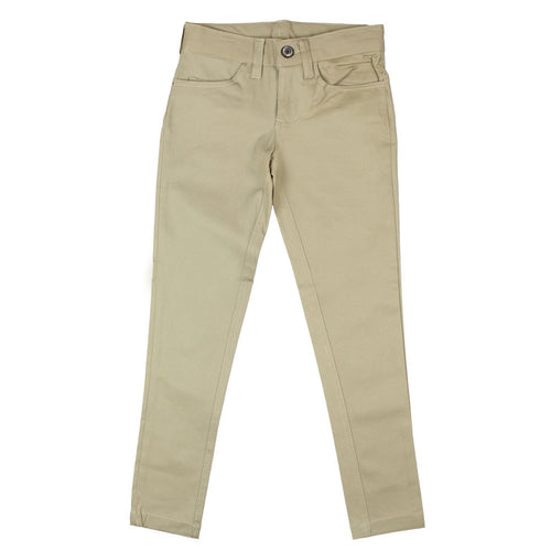 Basic "Pencil" Skinny Pants - Girls - Khaki
