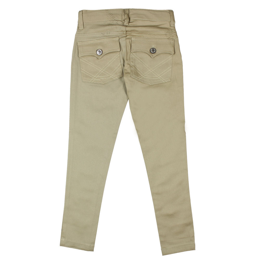 Basic "Pencil" Skinny Pants - Girls - Khaki