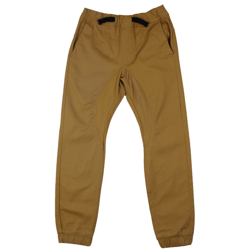 Stretch Twill Jogger - Boys - Tobacco