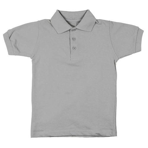 Short Sleeve Pique Polo Shirt - Boys - Grey