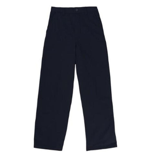 Flat Front Pants Double Knee - Adjustable Waist - Boys - Navy