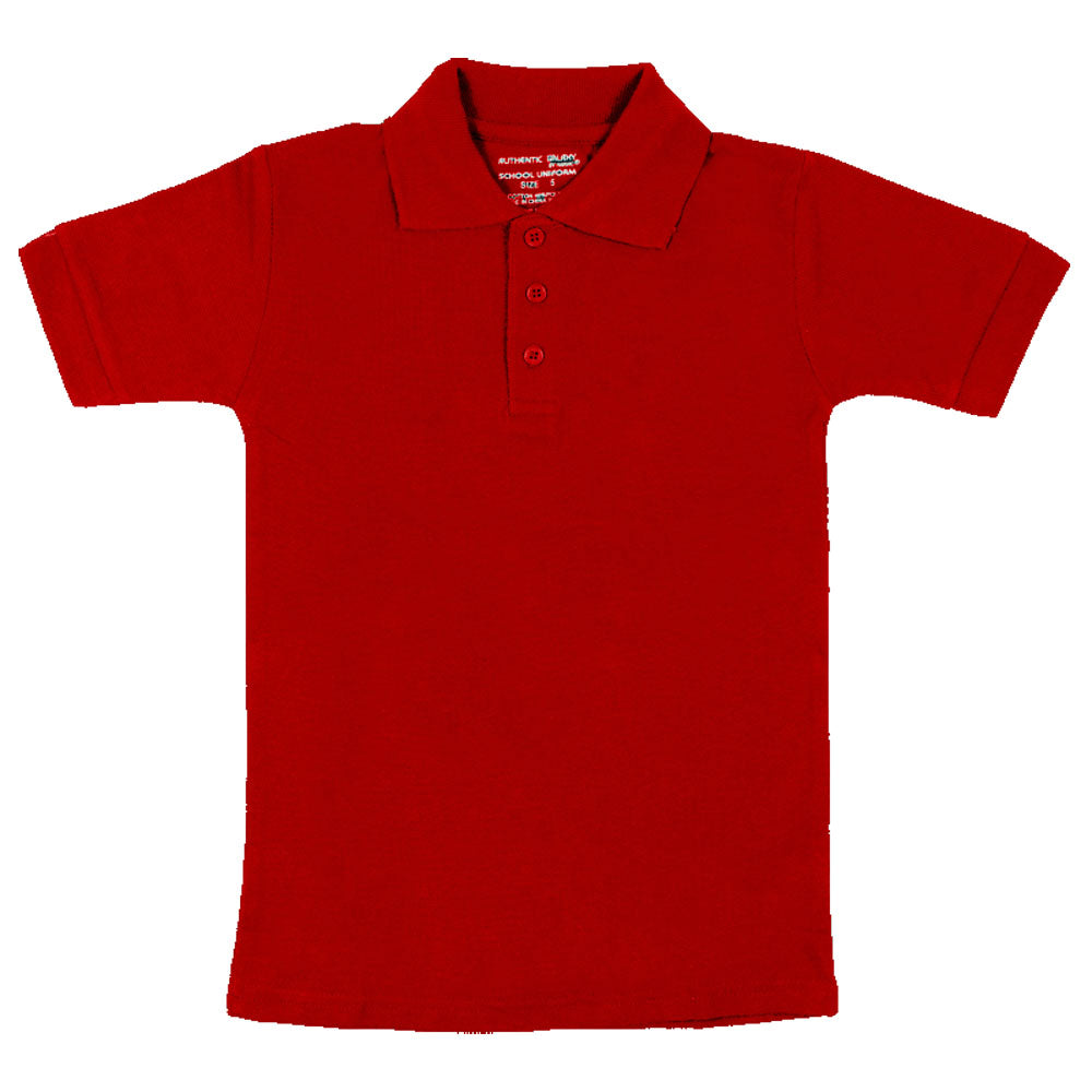 Short Sleeve Pique Polo Shirt - Boys - Red