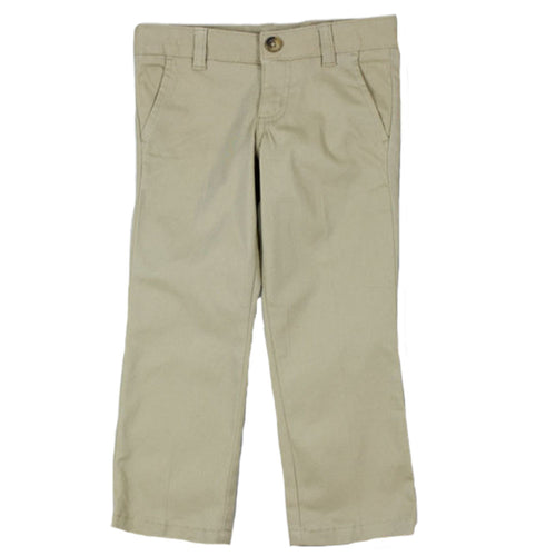 Twill Straight Leg Pant - Girls - Khaki