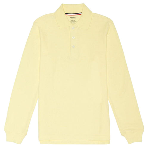 Long Sleeve Pique Polo Shirt  - Boys - Yellow