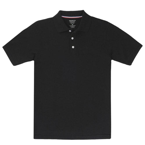 Short Sleeve Pique Polo Shirt  - Boys - Black