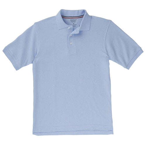 Short Sleeve Pique Polo Shirt  - Boys - Light Blue