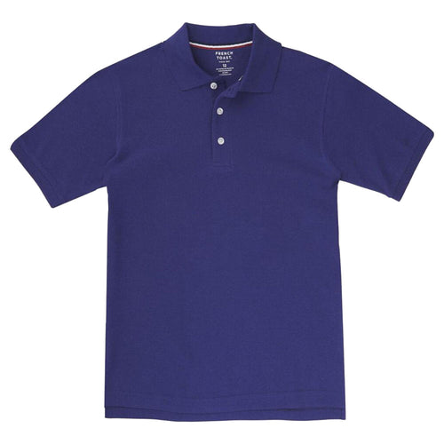 Short Sleeve Pique Polo Shirt  - Boys - Grape