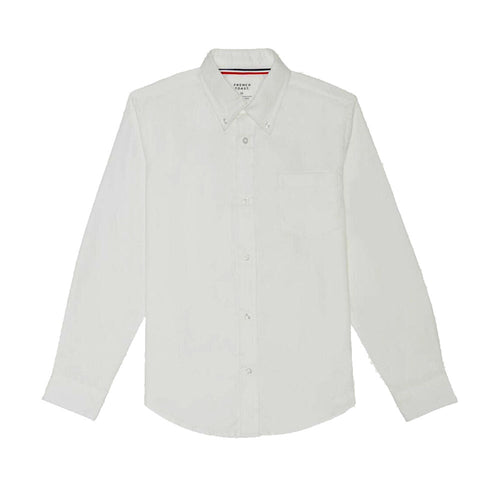 Oxford Long Sleeve Dress Shirt - Boys - White