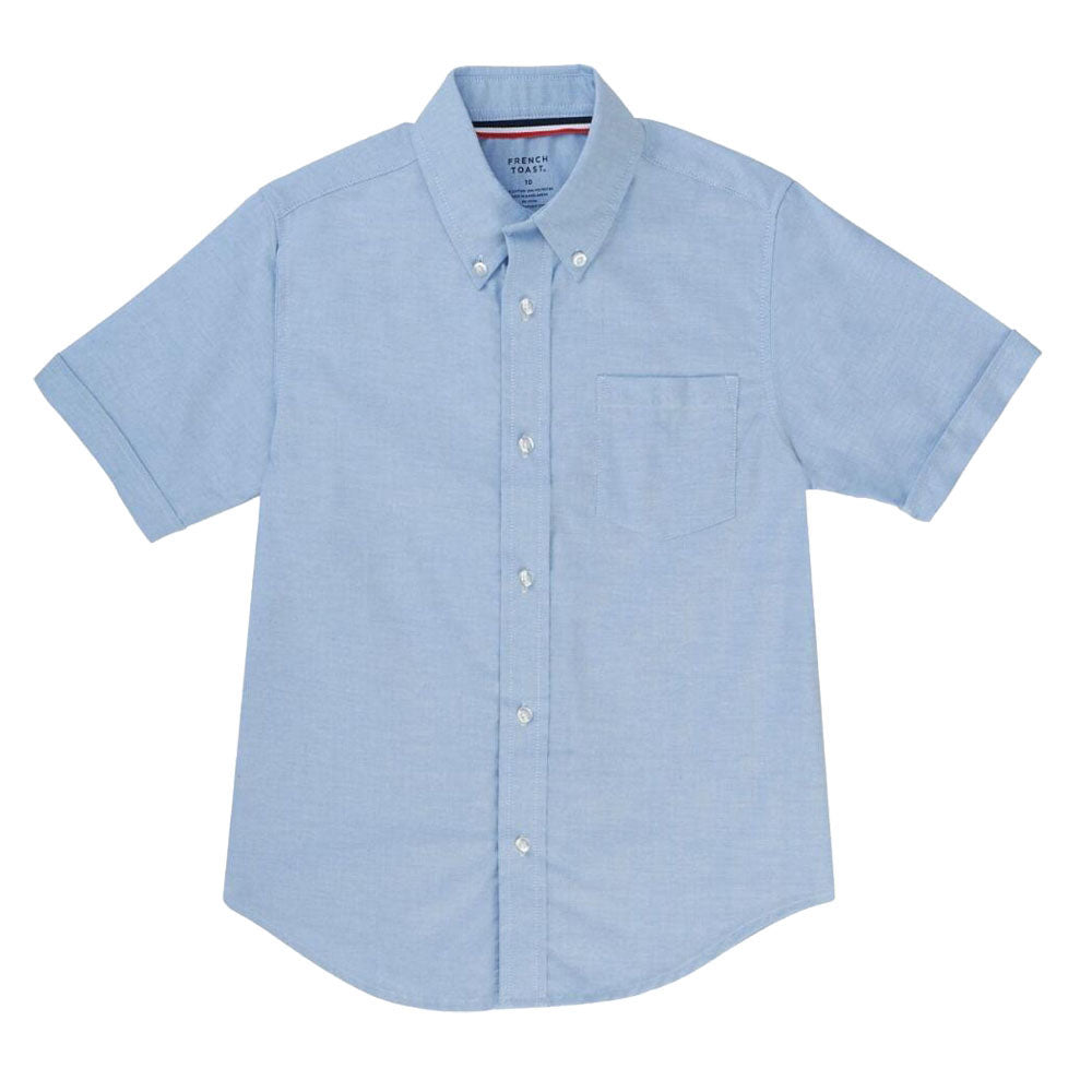 Oxford Short Sleeve Dress Shirt - Boys - Light Blue