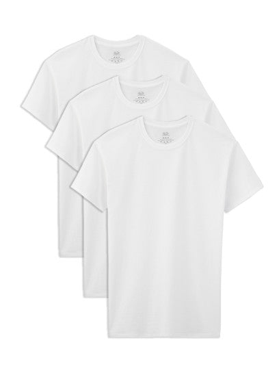 Fruit of the Loom Boys 3 pack White T Shirts